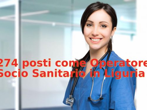 Liguria: nuovo concorso per 274 operatori socio sanitari